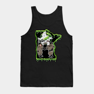 Twin Cities Ghostbusters Slime Logo Plain Tank Top